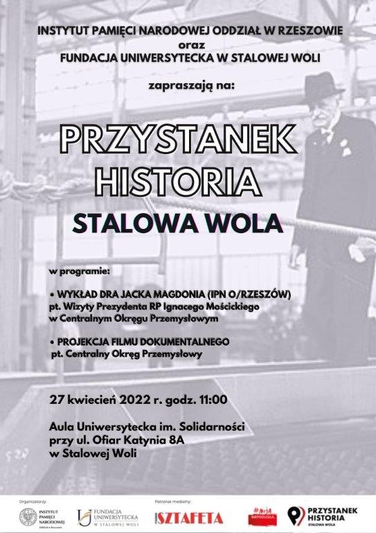 Plakat Przystanek Historia Stalowa Wola 27042022